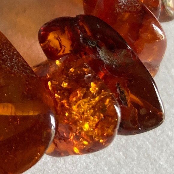 Bracelet Genuine Amber Stretch One Size Fits All Unisex Jewelry Women's Men's - Picture 8 of 11